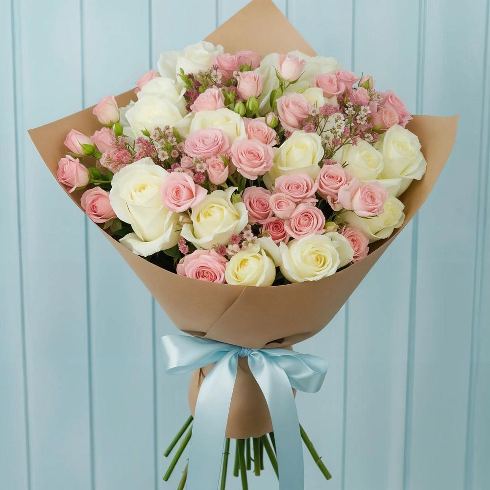 Букет цветов из: Розы в Таврическом