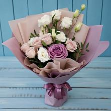 Букет цветов из:  Розы и Лизиантусы в Таврическом