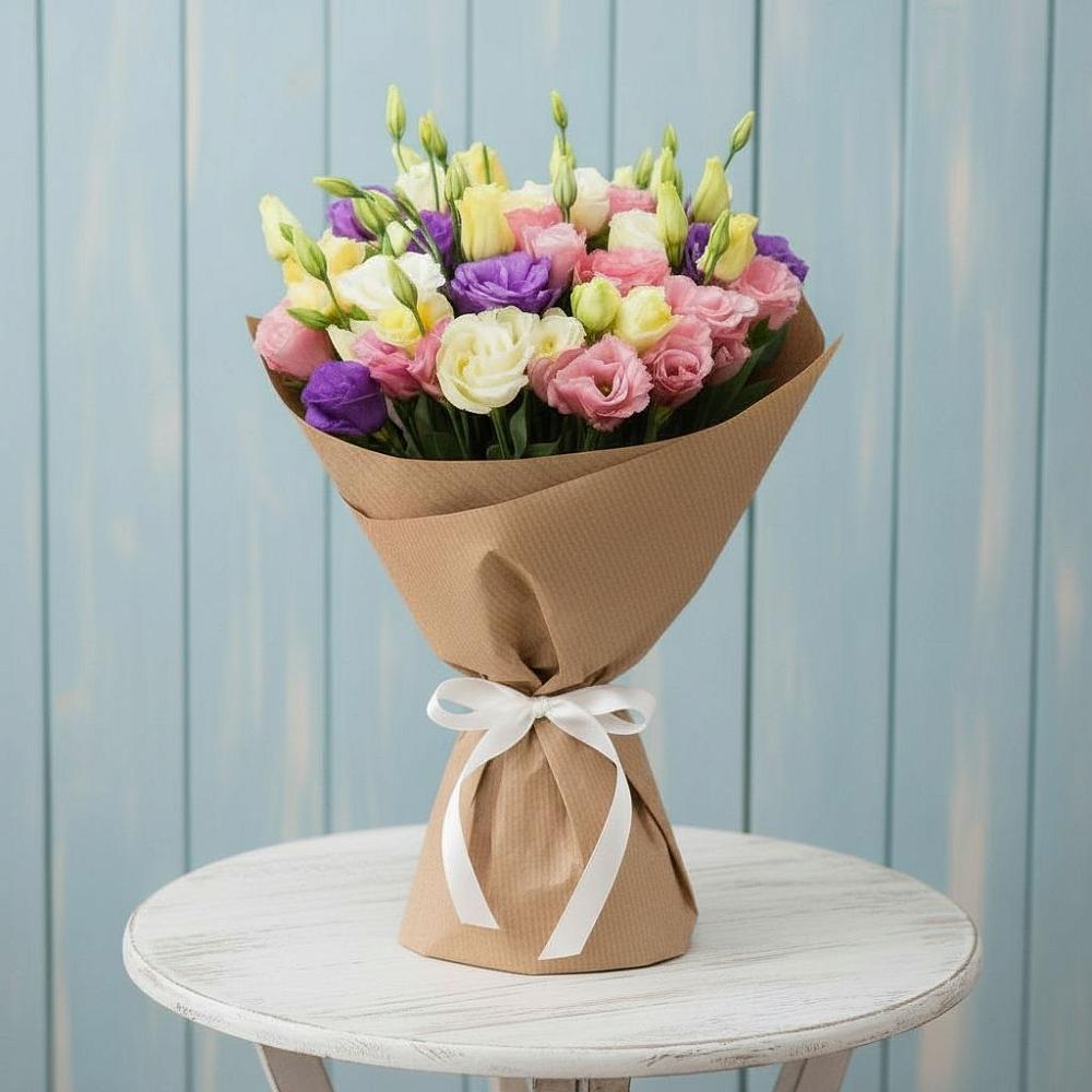 Букет цветов из: Лизиантусы в Таврическом