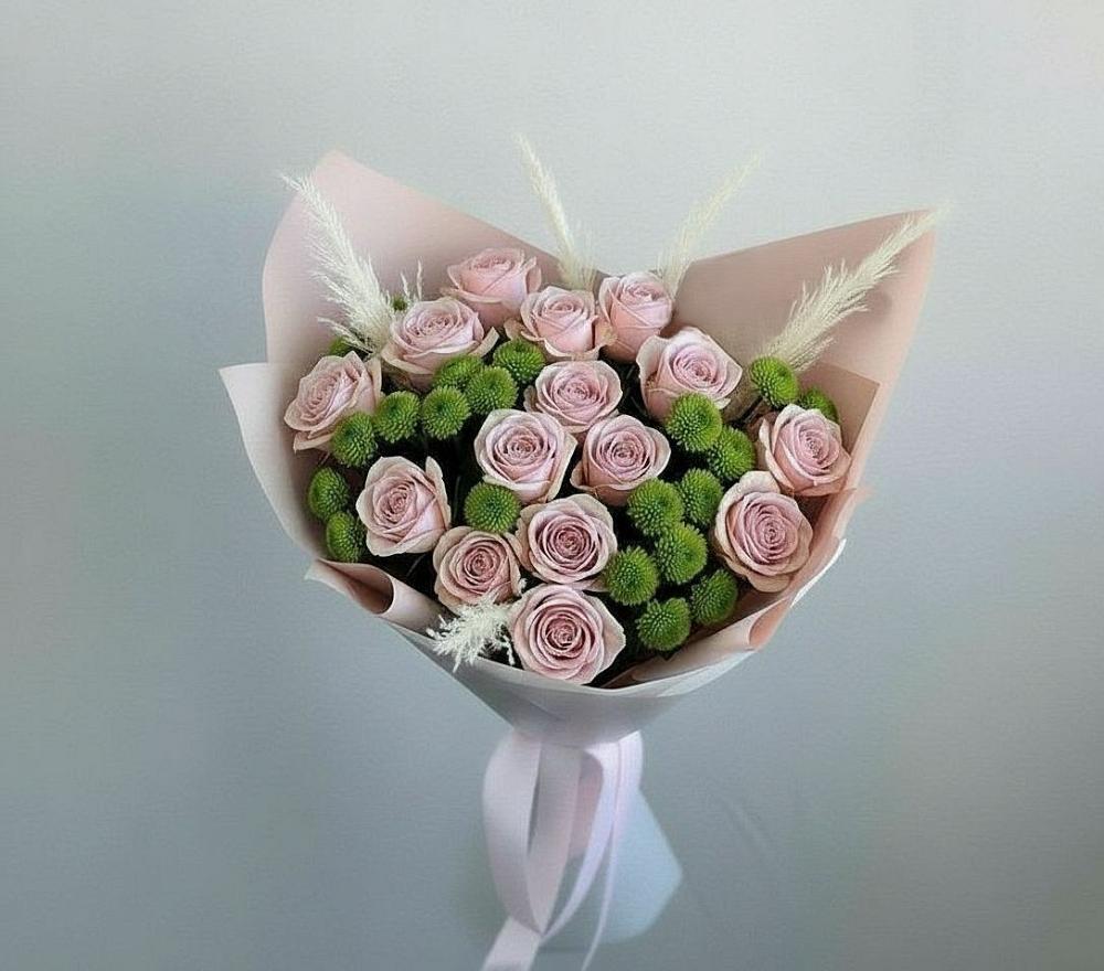 Букет цветов из: Розы и Хризантемы в Таврическом