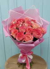 Букет 15 Розовых роз Равель в Таврическом