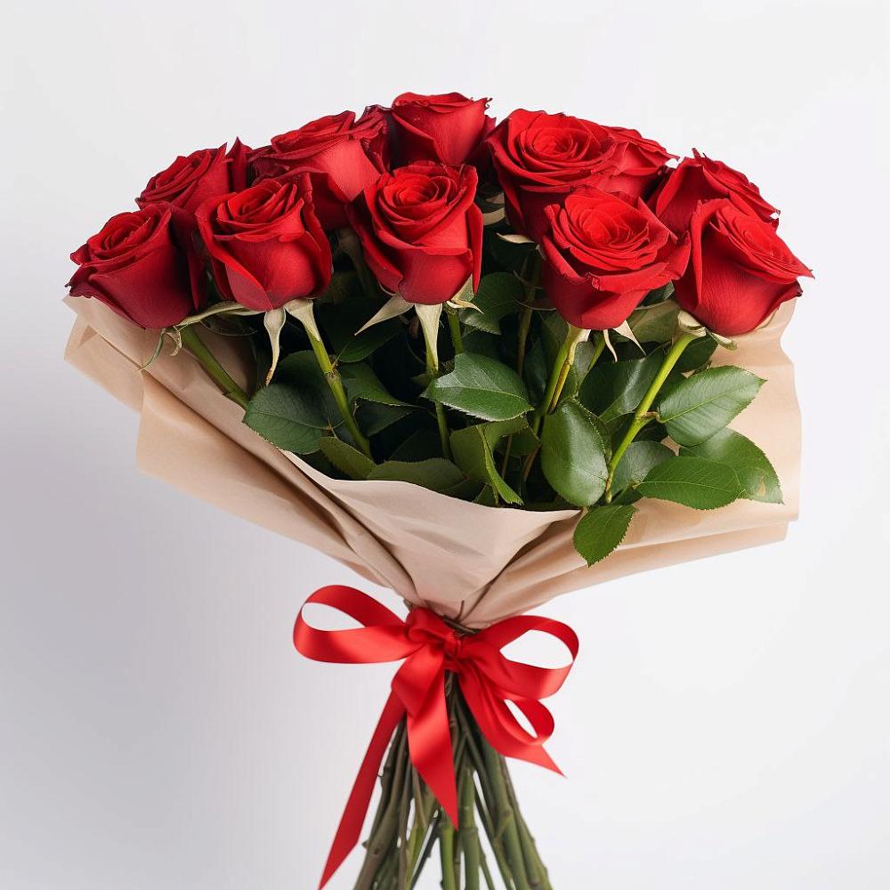Букет 11 Красных роз Эдлесс Лав в Таврическом