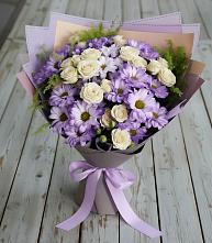 Букет цветов из:  Хризантемы и Розы в Таврическом